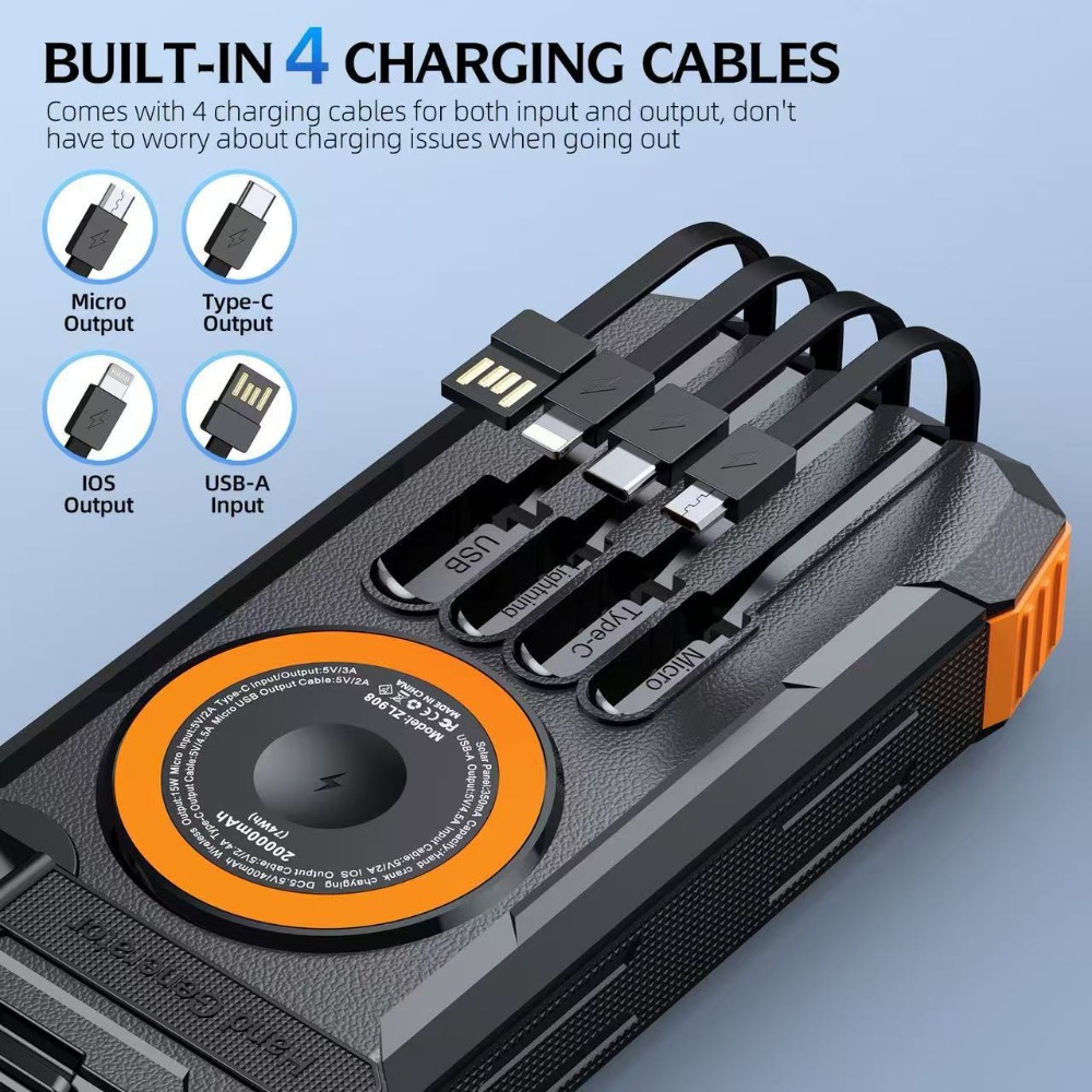 New 50000mAh Solar Power Bank  - огляд і ціна Solar Emergency Charger